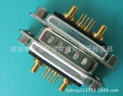 【DB大電流車PIN DB頭2W2公頭母頭插板式180度直插后鎖螺絲】?jī)r(jià)格,廠家,圖片,連接器,深圳市寶安區(qū)沙井彼克電子經(jīng)營(yíng)部-